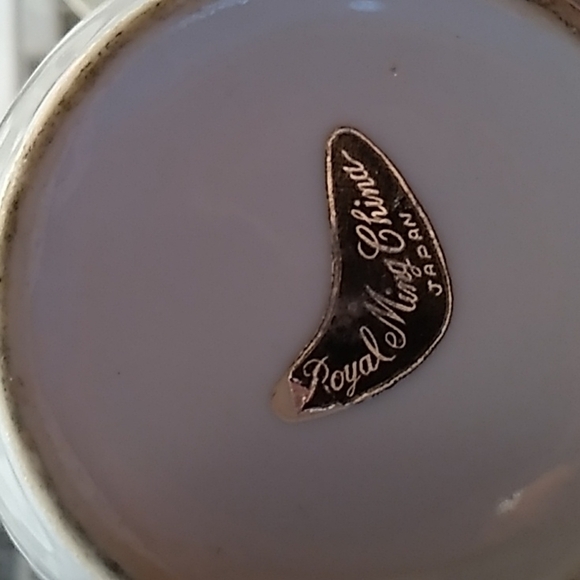 Vintage Royal Ming China tea cups and creamer Japanese maple leaf 🍁 design - Picture 5 of 5